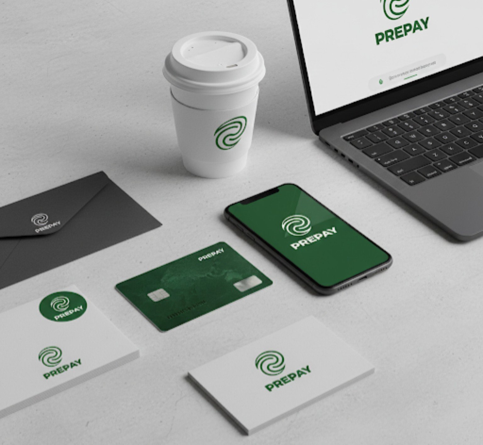 PREPAY brand materials and digital setup
